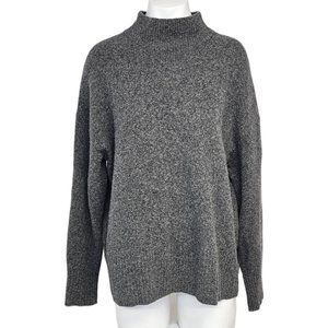 Everlane Womens Mock Neck Wool Yak Blend Dolman Sleeve Sweater Gray Size Medium